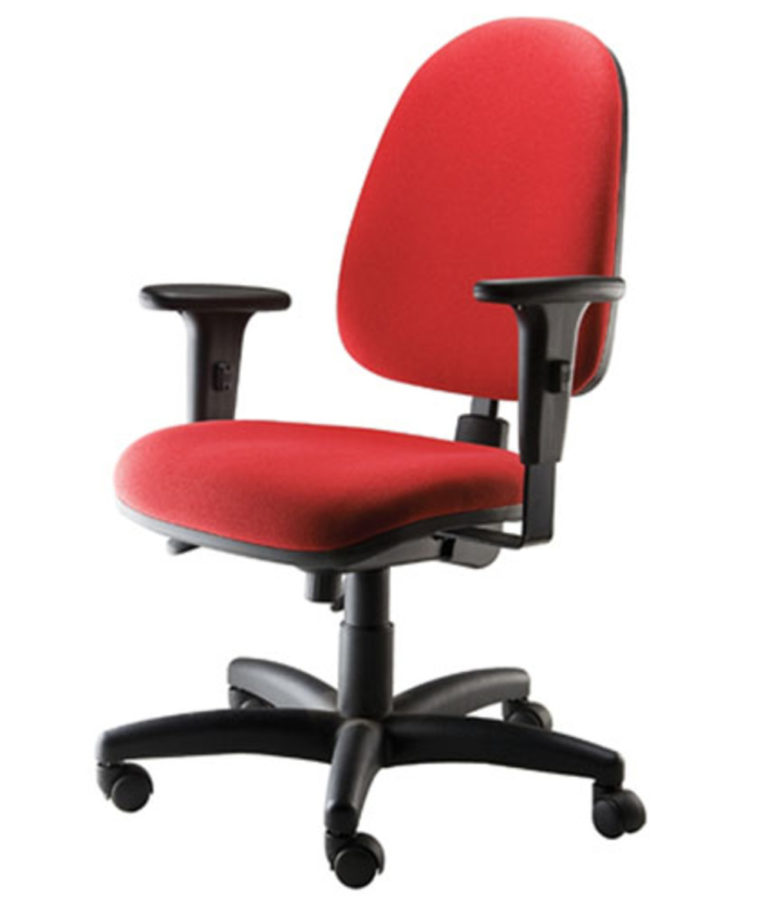 Cadeira Diretor Ergonômica para Escritório Vermelha - Design Office