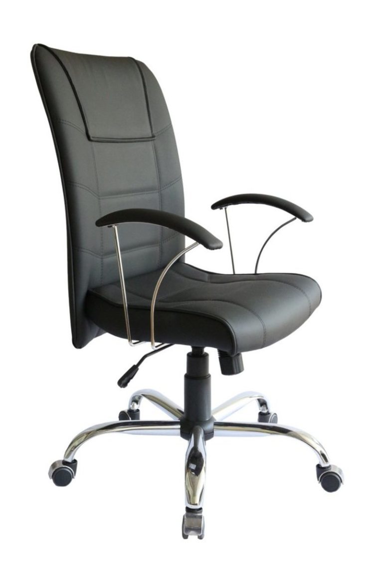 Cadeira Presidente com Braço fixo na cor Preta para Médicos – Design Office Móveis