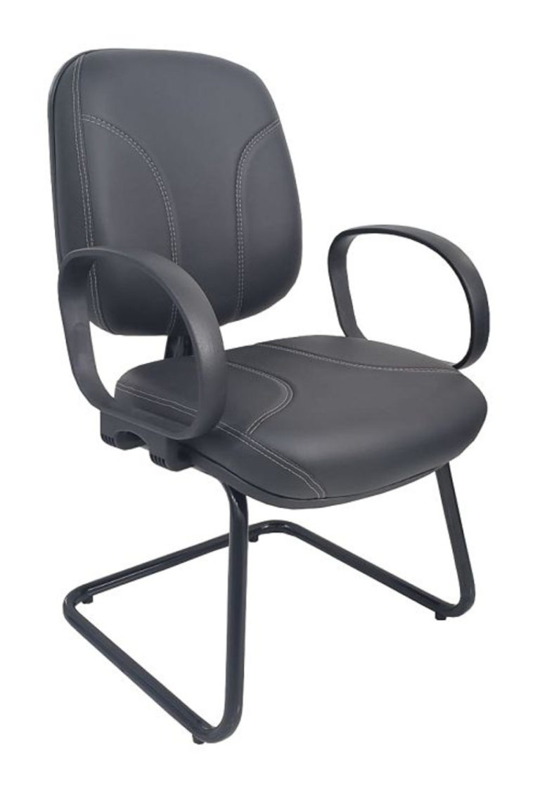 Cadeira para Sala de Reunião de Escritório Costurada - Frete Grátis