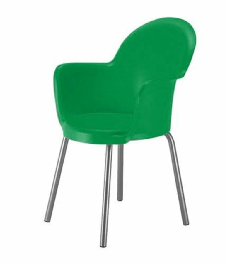 Cadeira de Plástico em Polipropileno para Boates na cor Verde – Design Office Móveis