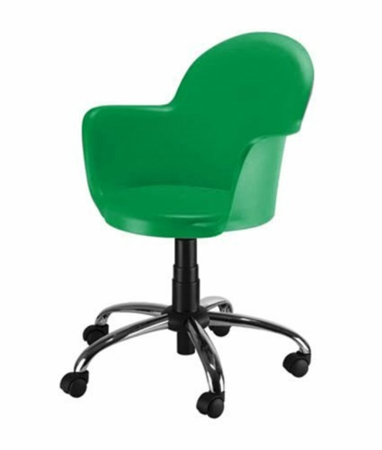 Cadeira de Plástico em Polipropileno Giratória para Lojas – Design Office Móveis