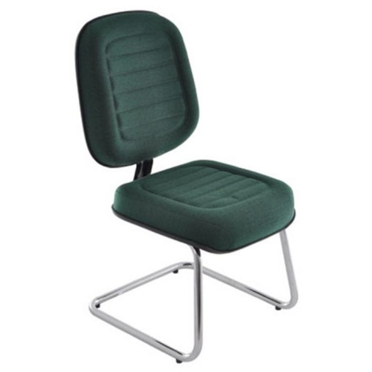 Cadeira Diretor Gomada na Cor Verde Bandeira – Design Office Móveis