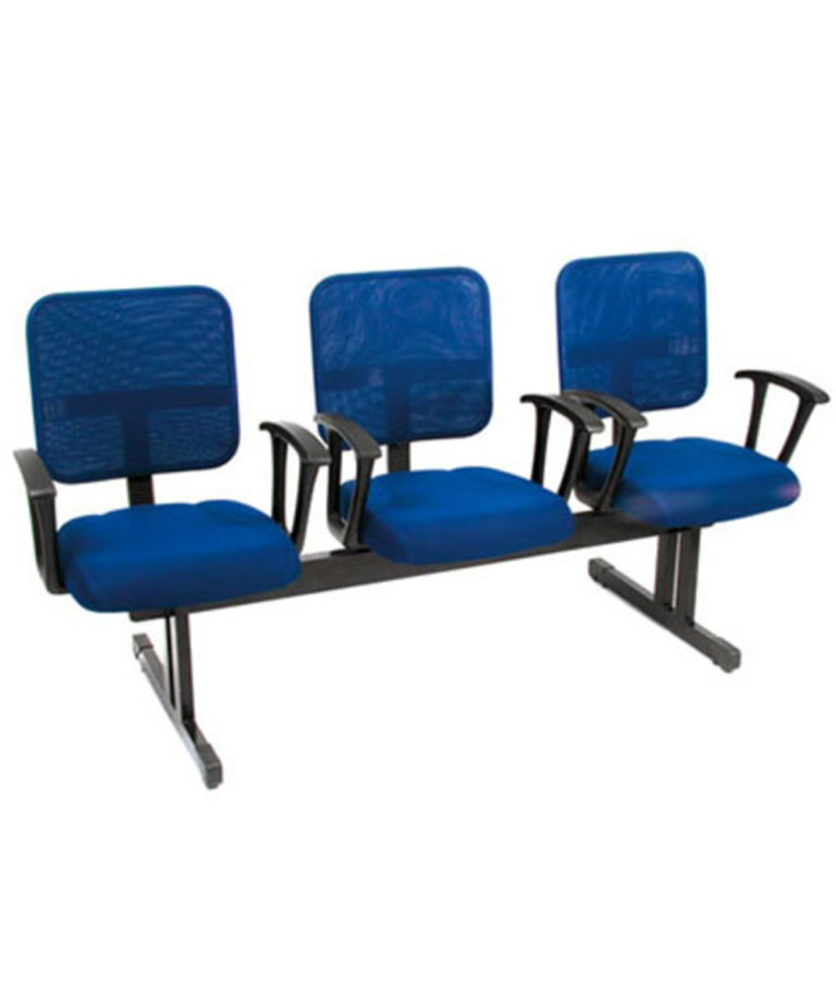 Cadeira para Igrejas e Recepção de Empresas com Encosto em Tela Mesh – Design Office Móveis